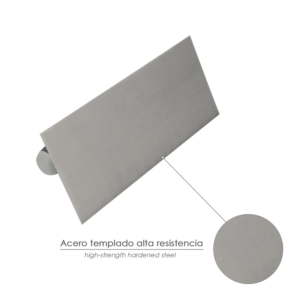 Llana Profesional Mango Polipropileno Lisa 280x120 mm. ACERO TEMPLADO